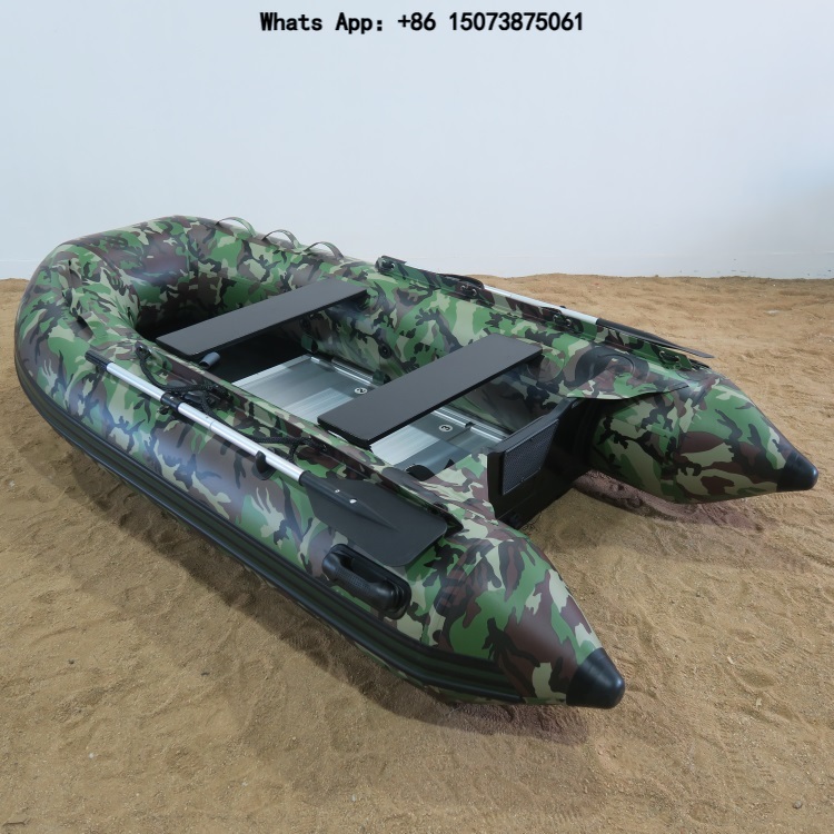 Inflatable Boat 4 Person - CE-Zertifiziertes 4-Personen-Segelboot mit Weichboden aus Aluminium,