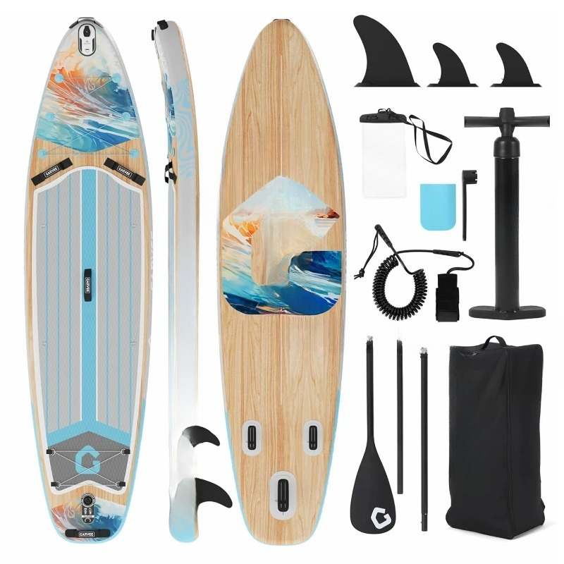Sup Board 11Ft Inflatable - 3,35m Aufblasbares Paddleboard, Aufblasbare Stand-Up-Paddleboards mit