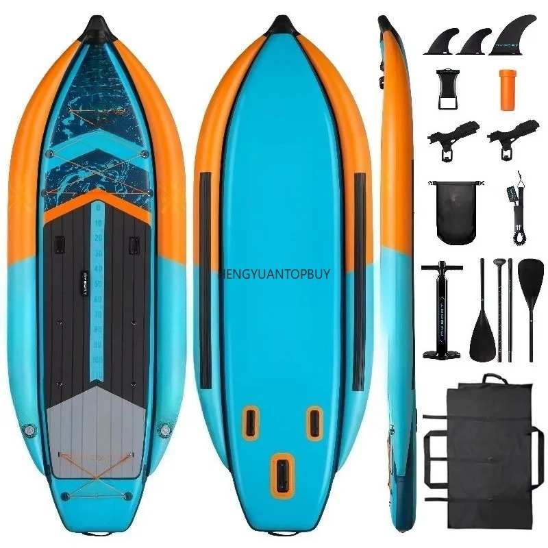 Kayak Inflatable 2 Person - Neues Design Abnehmbares Aufblasbares Kajak Angelboot