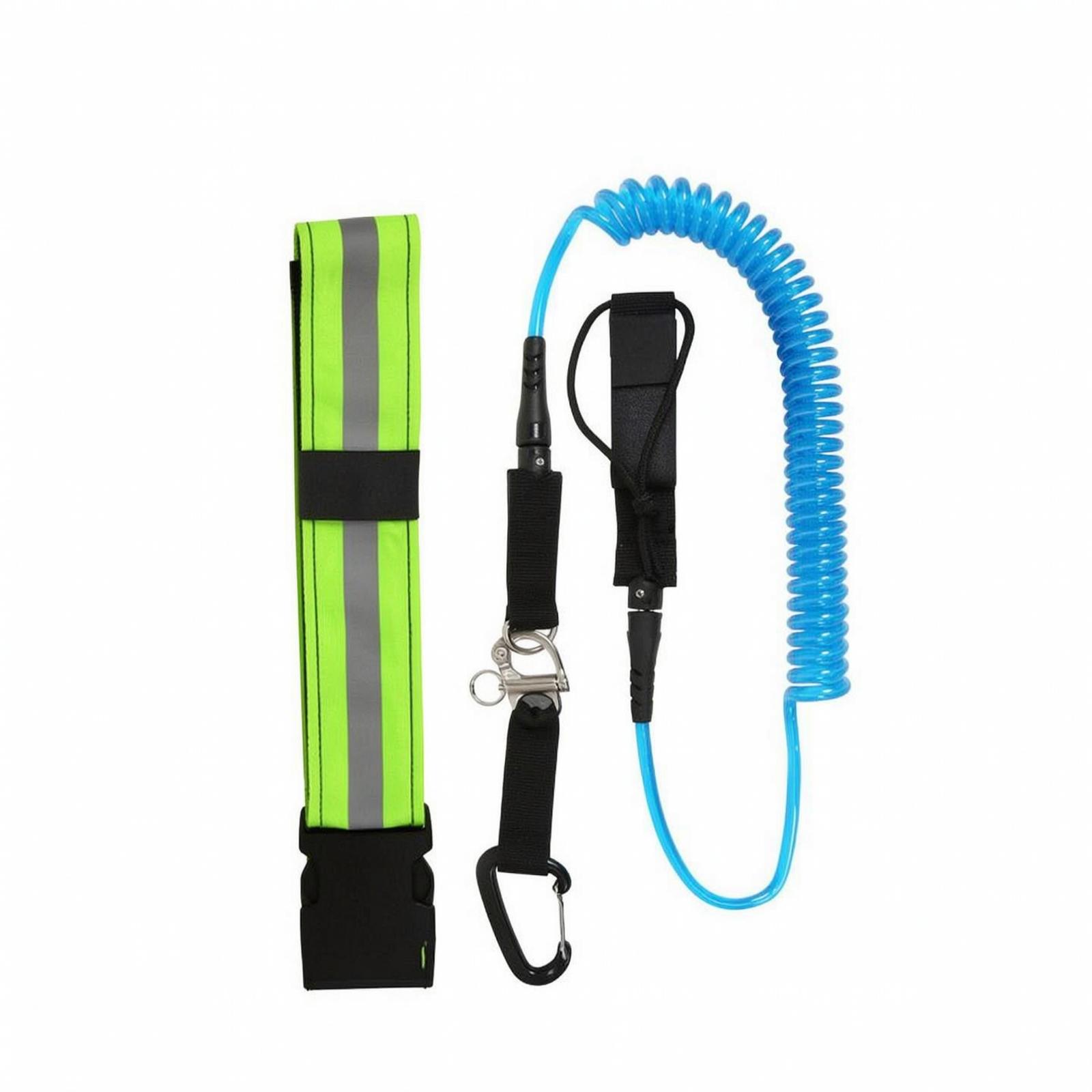 Paddle Board Leash Coiled - Taillengurt Paddleboard Sicherheitsleine Schnellverschluss Paddleboard-Leine mit