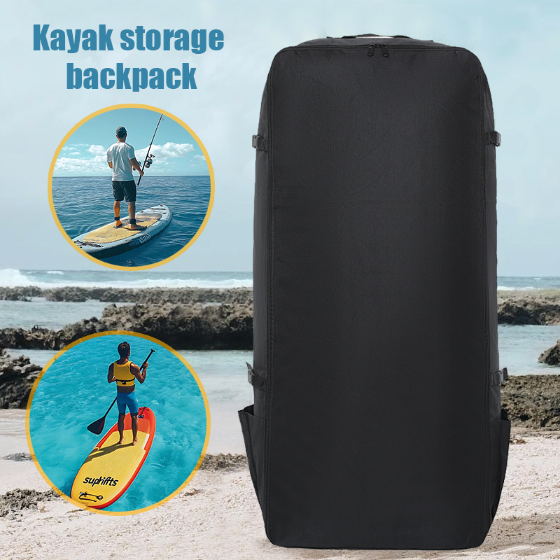 Paddle Board Backpack - Großraumiger SUP-Aufblas-Paddleboard-Aufbewahrungsrucksack, verschleißfeste tragbare Surfbrettausrüstungstasche, faltbare