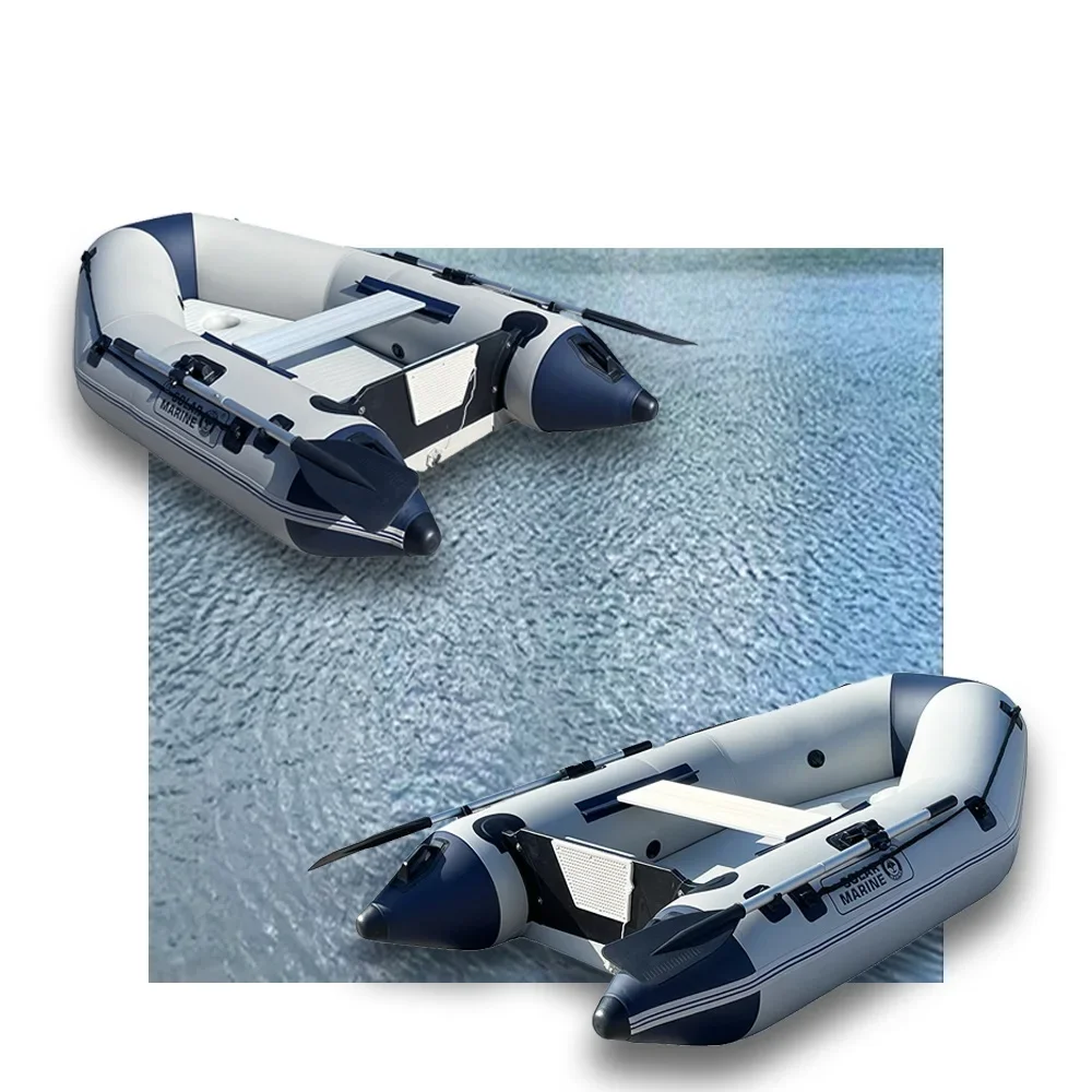 Inflatable Kayak 3 Person - Aufblasbares Angelboot, 2,7 m 8,8 ft