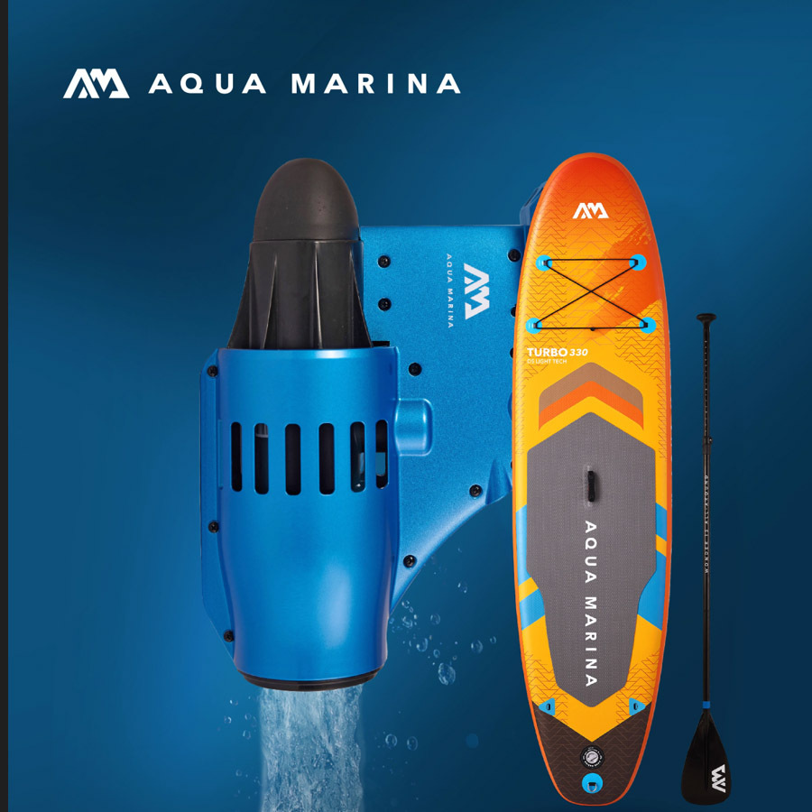 Sup Fin Set Thruster - Elektrischer Finnenantrieb Komplettset für SUP-Board, Tragbarer