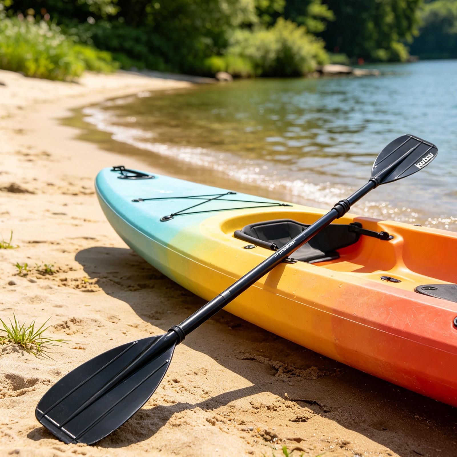 Kayak Inflatable 2 Person - 2-teiliges Carbonfaser-Kajakpaddel, leichtes Doppelblattpaddel für Angeln,