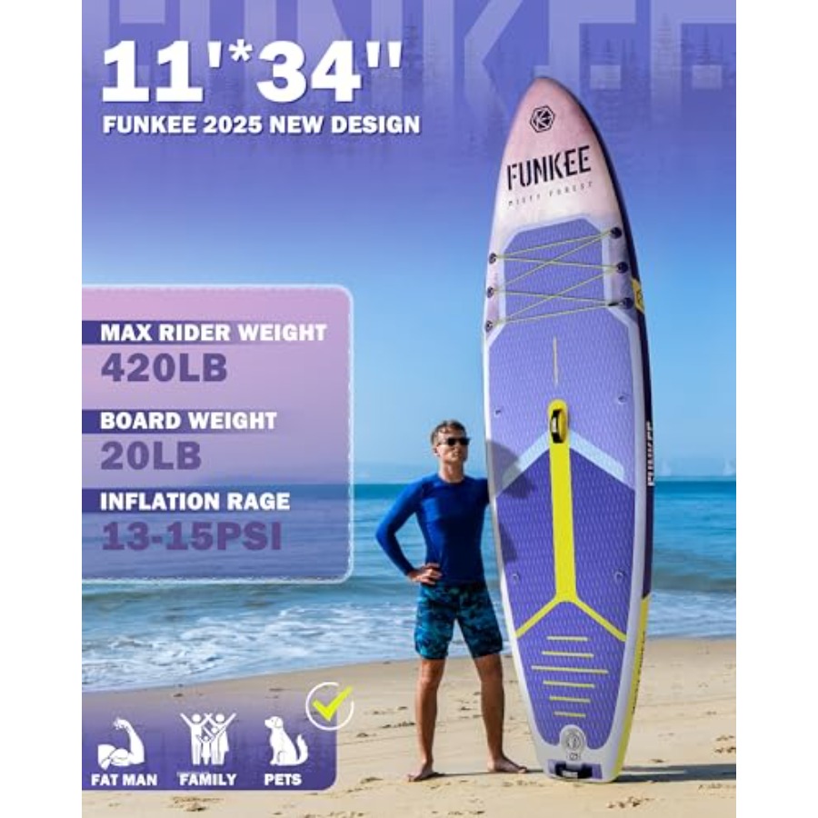 Aufblasbares SUP-Board für Erw – Paddle Board Backpack Bewertung und Preis