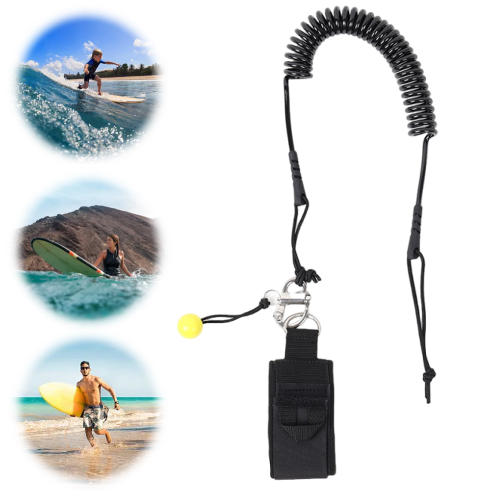 Surfbrett-Fußseil, Verstellbar – Paddle Board Leash Coiled Bewertung und Preis