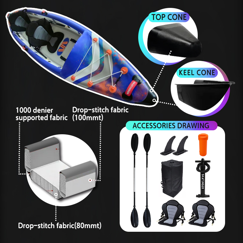 Skatinger Vollständig Drop-Sti – Inflatable Kayak 3 Person Bewertung und Preis