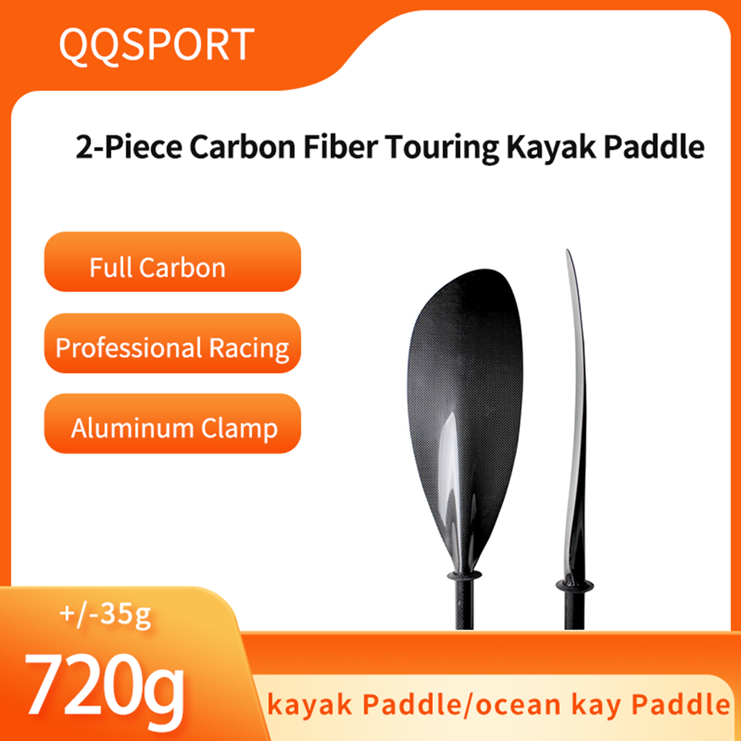 QQSPORT Kajak-Paddel, Vollcarb – Kayak Paddle Carbon 2 Piece Bewertung und Preis