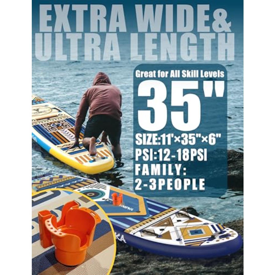 Aufblasbares Stand-up-Paddlebo – Sup Board 11Ft Inflatable Bewertung und Preis